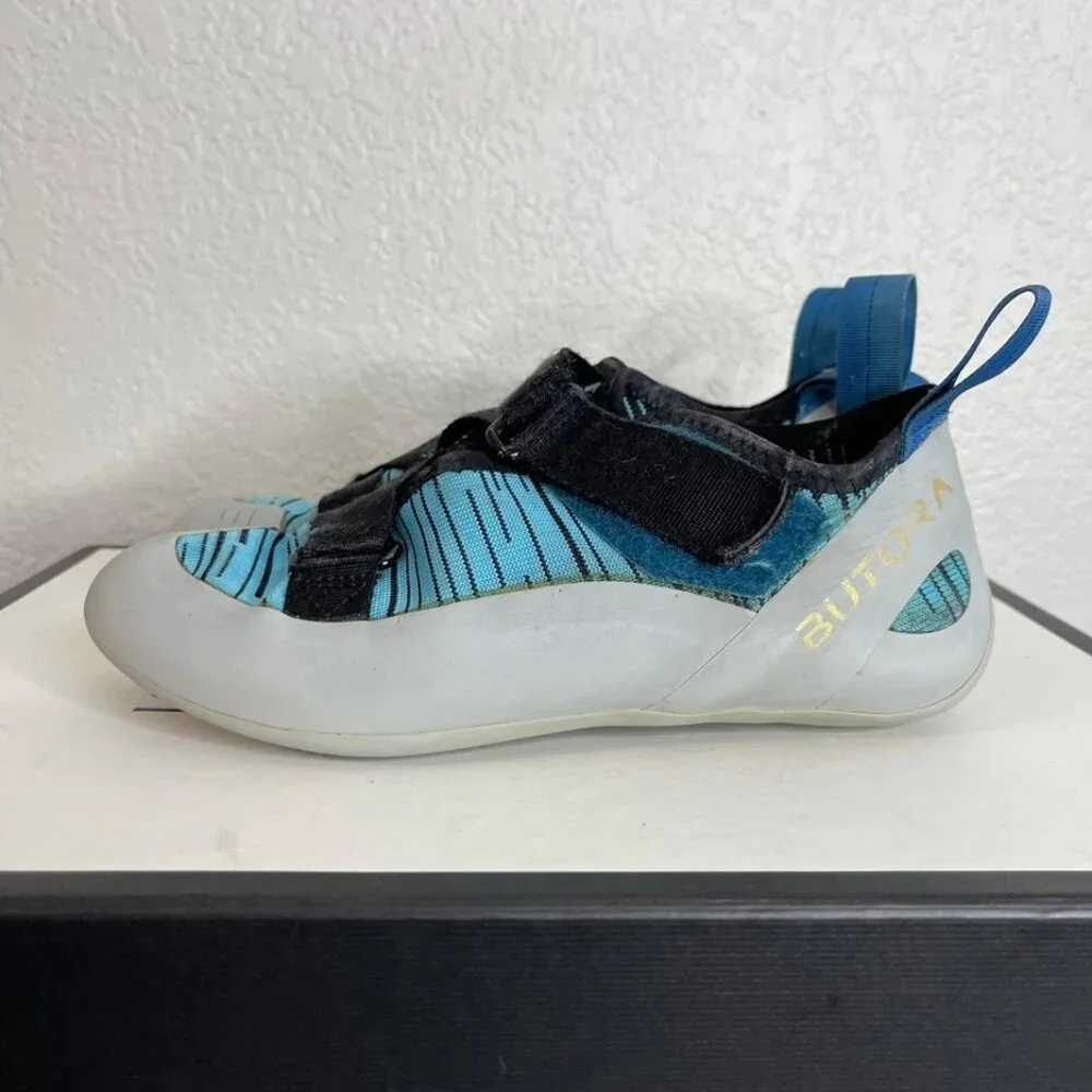 Butora Comet Rental Climbing Shoes Blue Grey Black Strappy Men's‎ 39.5 EU/7 US